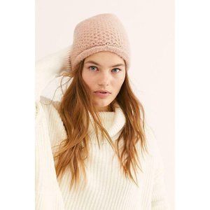 Free People Women's Dreamland Knit Beanie - Rose NWT